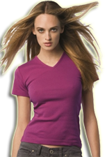 Le T-Shirt Femme col en V