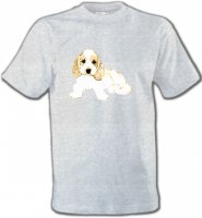 Cocker chiot blanc (F)