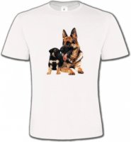Berger Allemand et son chiot